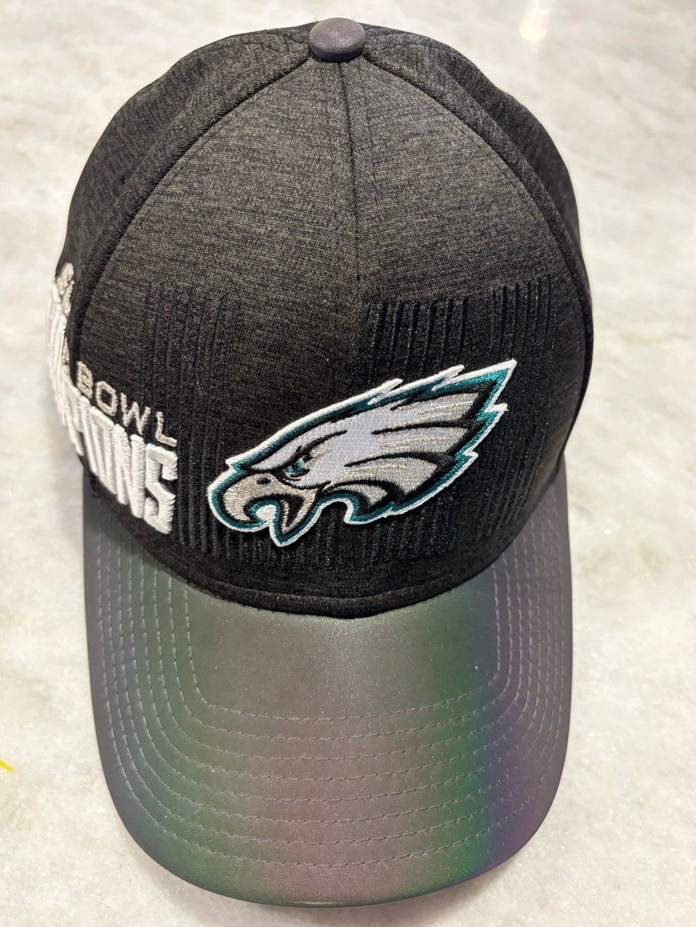 Eagles Super Bowl Champions Cap Embroidered Hat NFL Trophy Collection